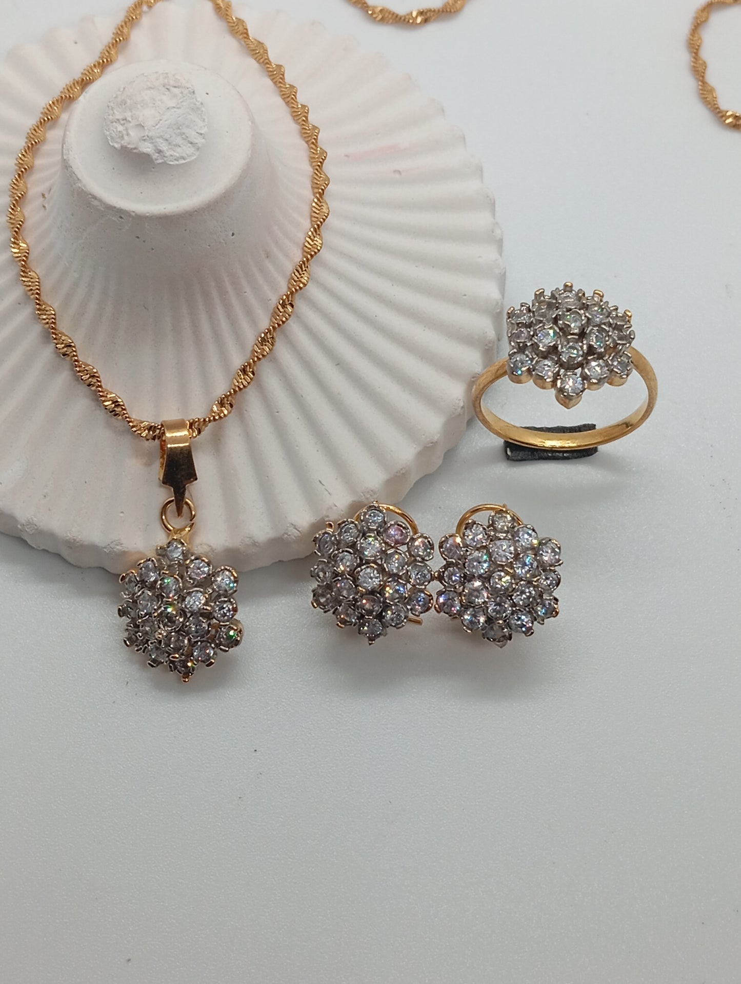 Shine |Handmade Locket set in Diamond Cut & Zircons | 3 yr. Warranty | 37M