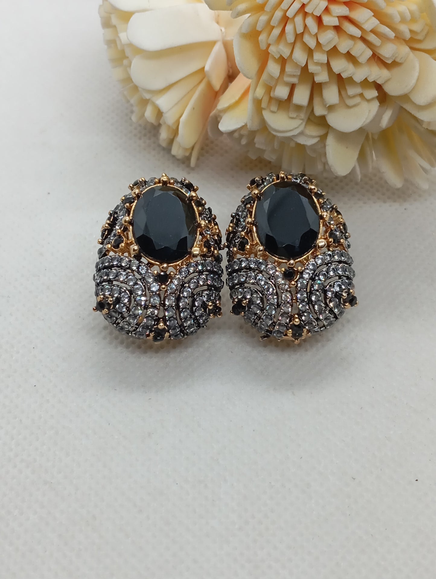 Galaxy Earrings | 7 colours | Premium Diamond cut Zircon earrings  | 22K Gold Plated | RME-21