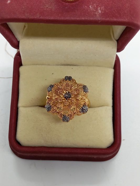 Gold plated Ring| 22k gold polish | RR-1027