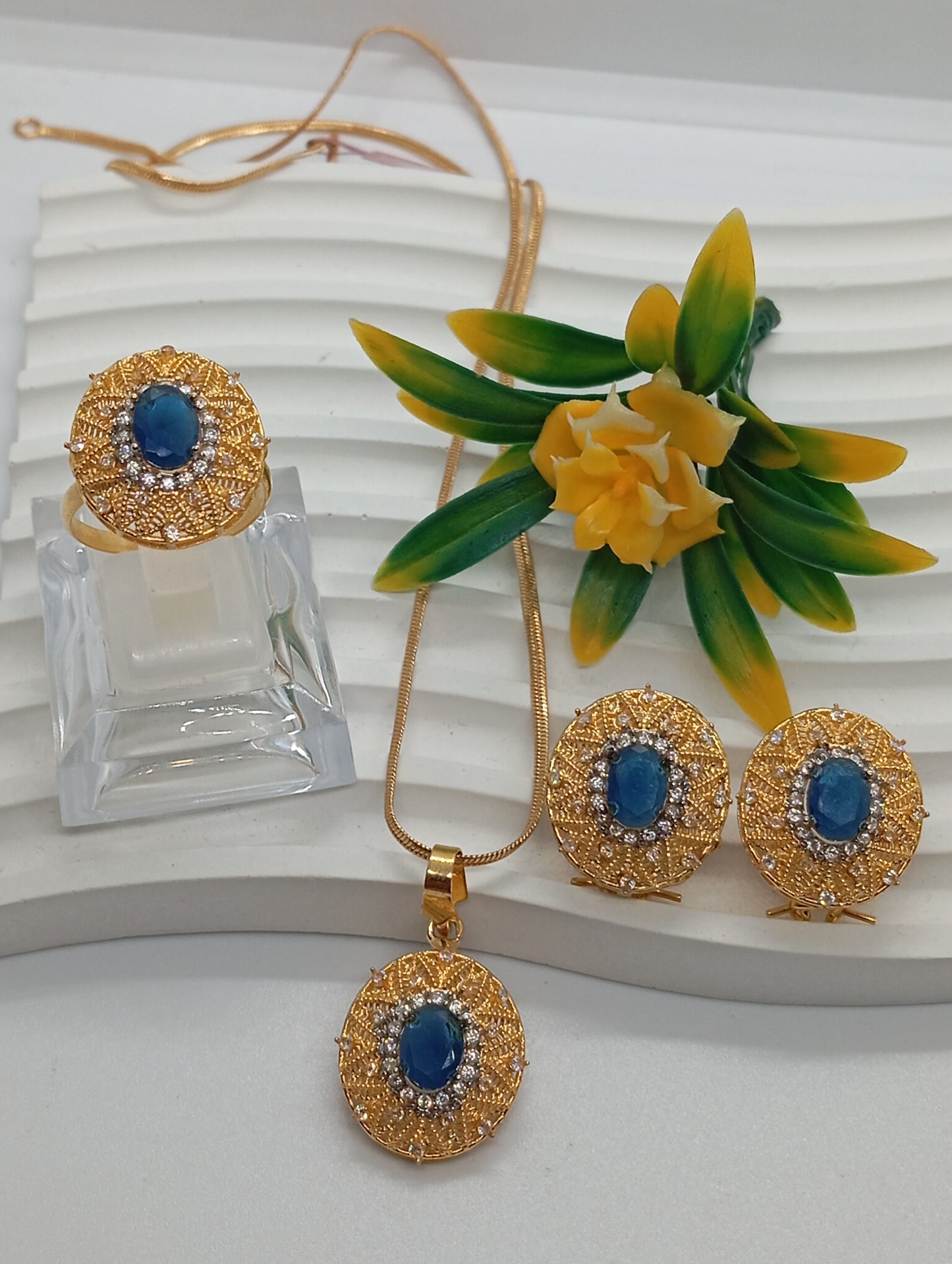 Traditional | 3 Colors | 22k Gold plated Premium locket set with stones |Hand carved | 6596F