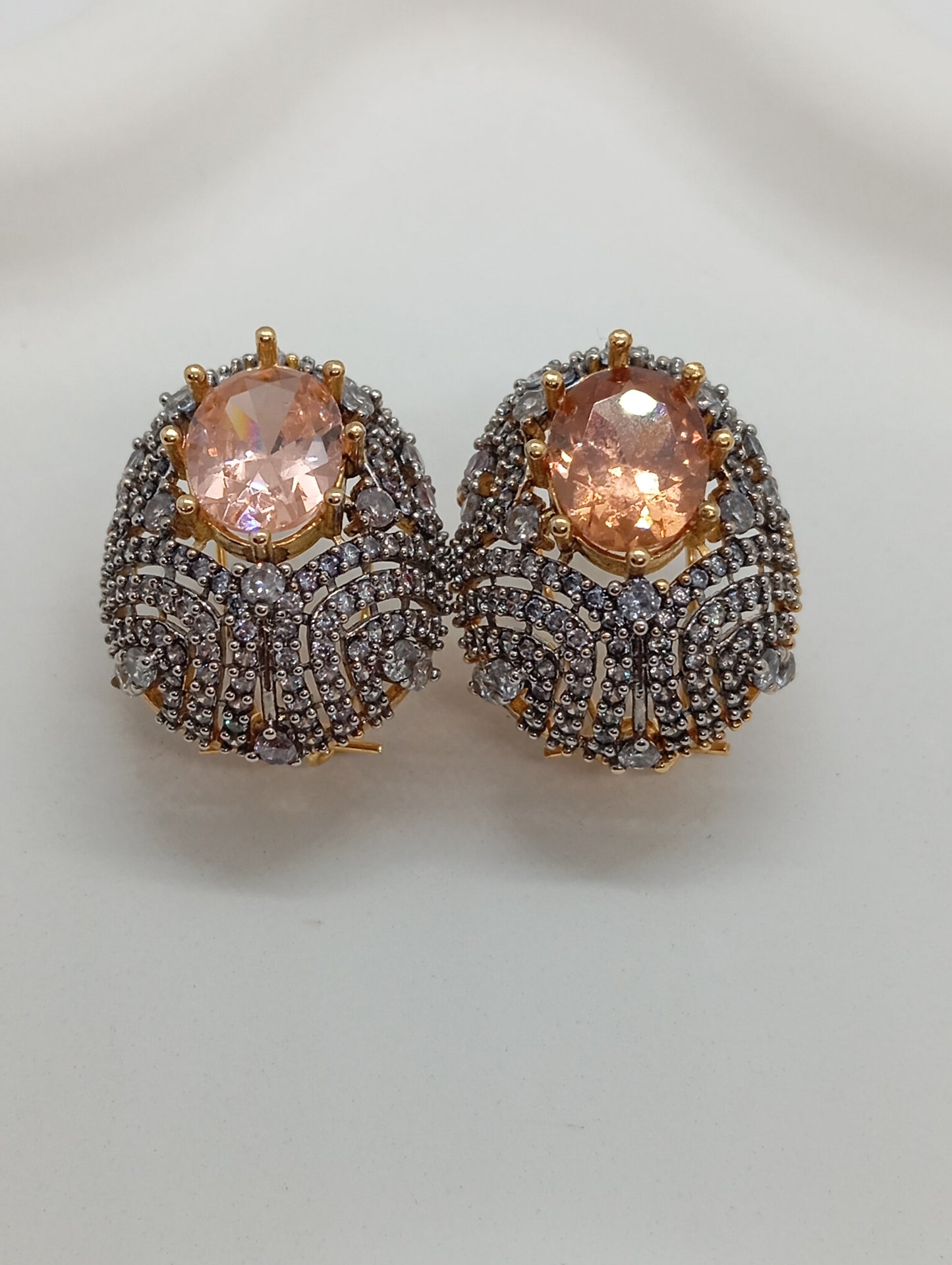 Galaxy Earrings | 7 colours | Premium Diamond cut Zircon earrings  | 22K Gold Plated | RME-21