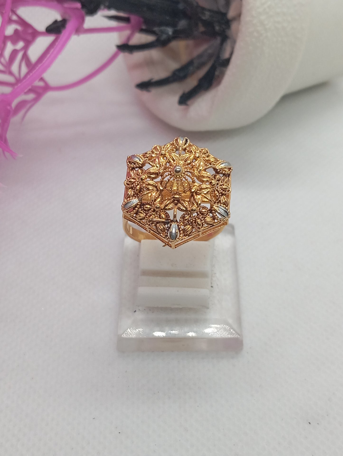 Gold plated Ring| 22k gold polish | RR-1022