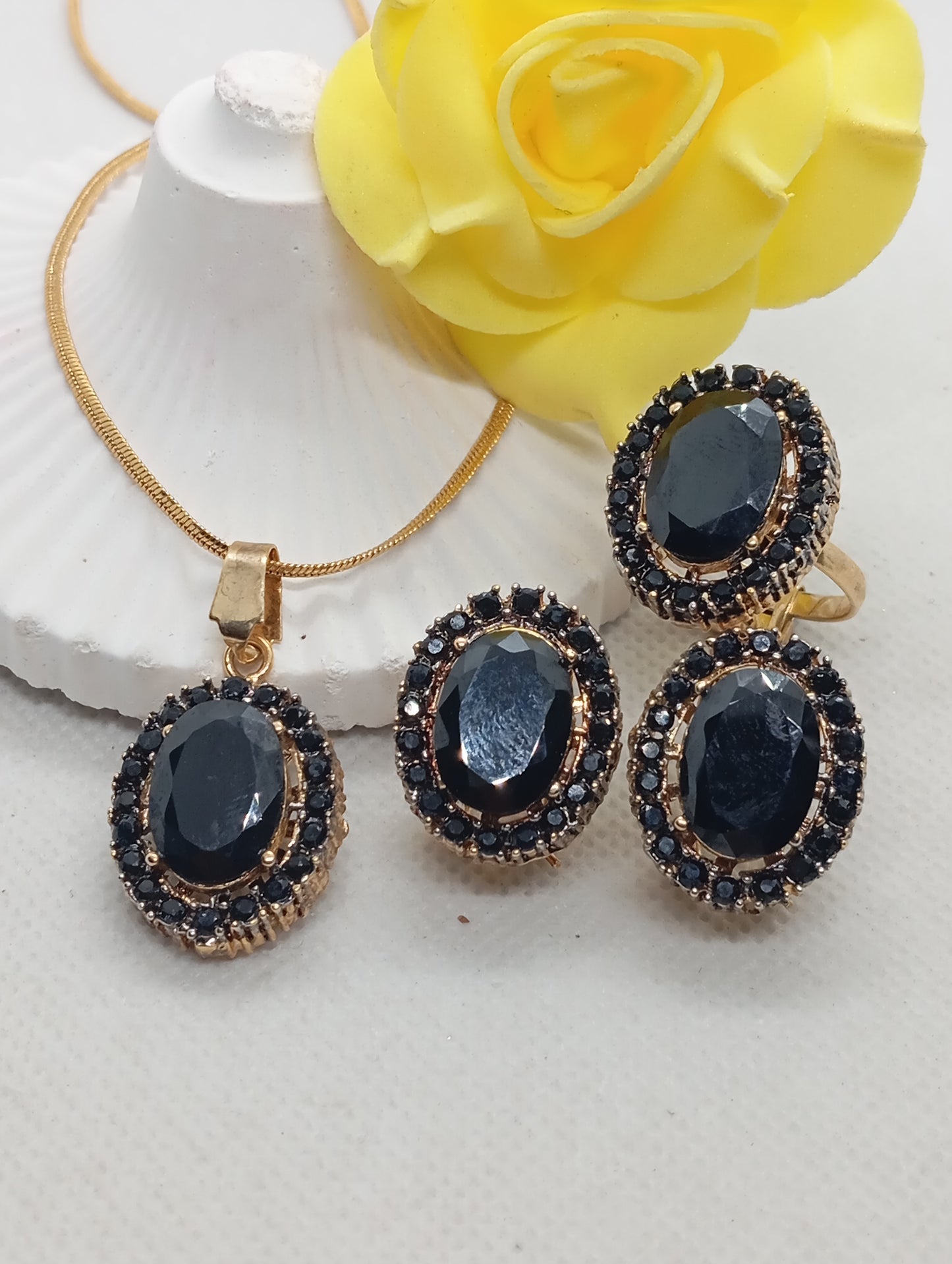 Devine | 4 Colors | 22k Gold plated Premium locket set with stones |Hand carved | 60F