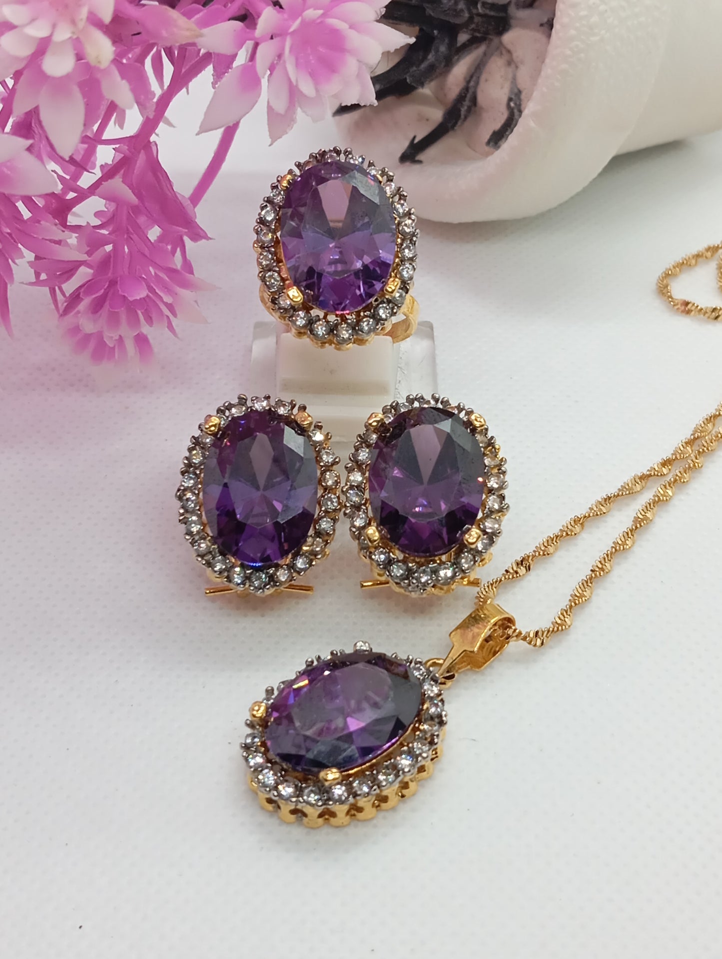 Motia | 10 Colors | Zircon judao Locket Set with Stones | RB-202