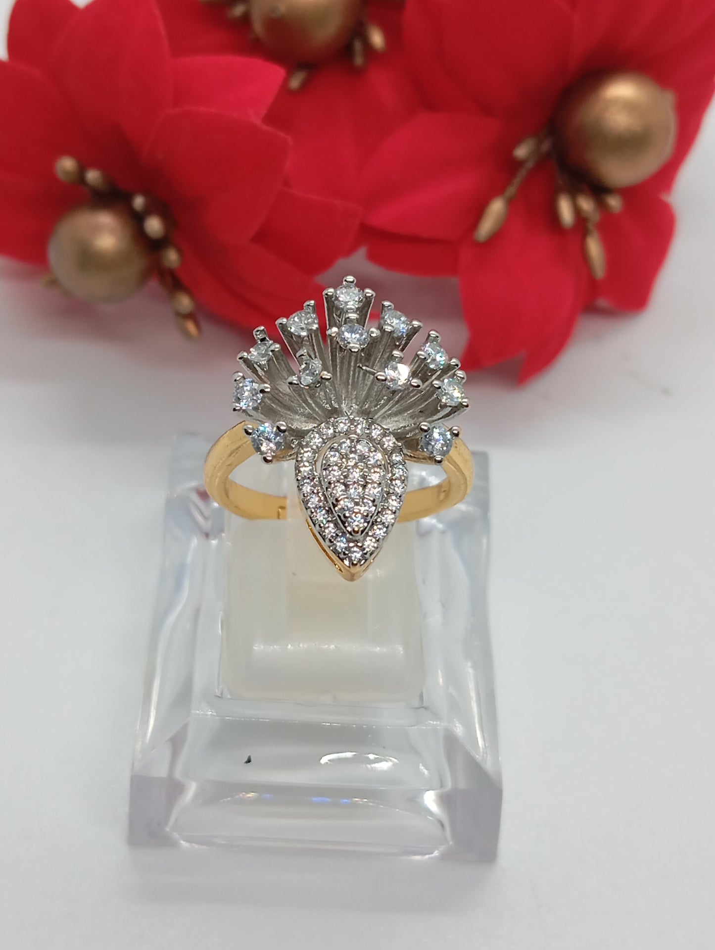 Glory | Diamond cut zircon Ring | Hand crafted Ring | RR-834