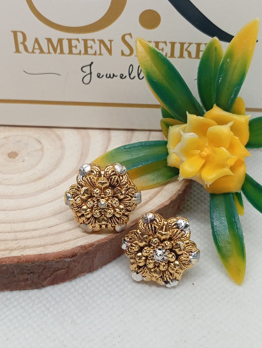 Premium Gold plated Earrings | 22k gold plated | RE-93y