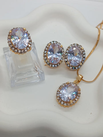 Premium Zircon judao Locket Set with Stones | Motia | 12 Colors |RSL-605