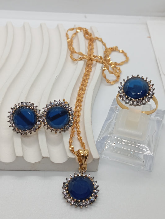 GLORY | 3 Colors | 22k Gold plated Premium locket set with stones |Hand carved | 6566F