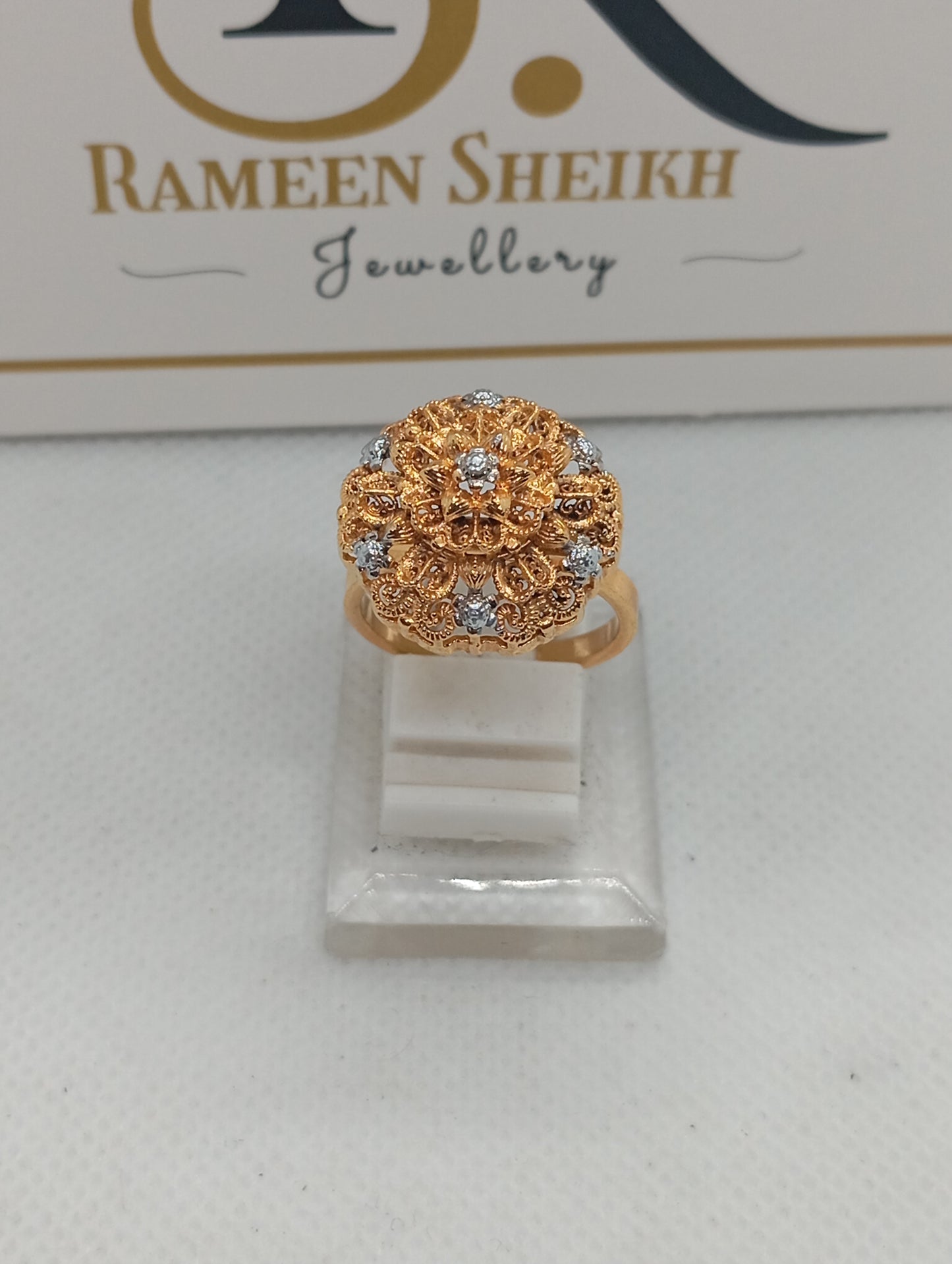 22k Gold plated hand crafted Ring | RR-7659