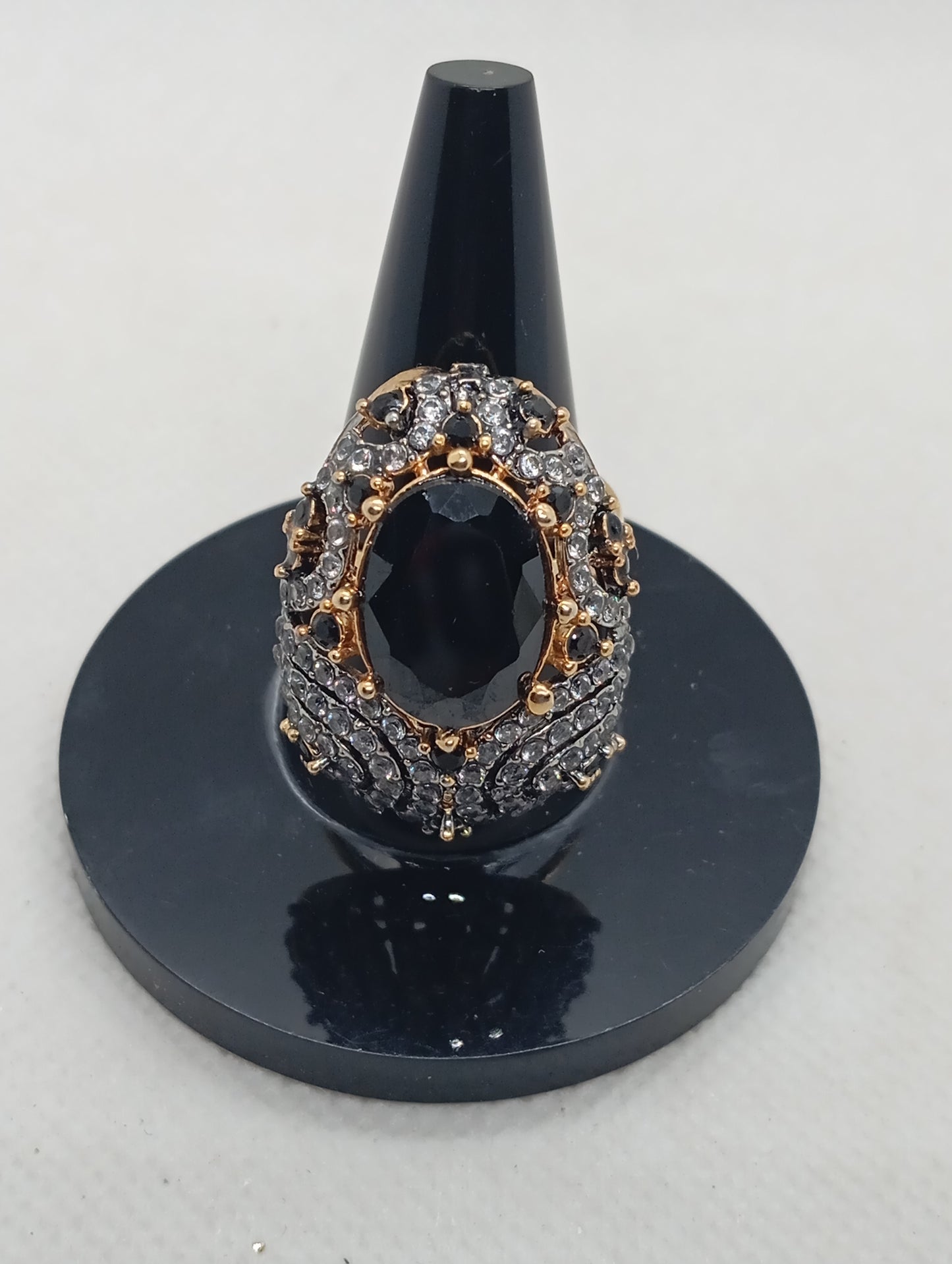 Premium Diamond 💎 cut Zircon judao adjustable ring|6 colours| with stone, 22 k gold polish hand crafted | gR-89z