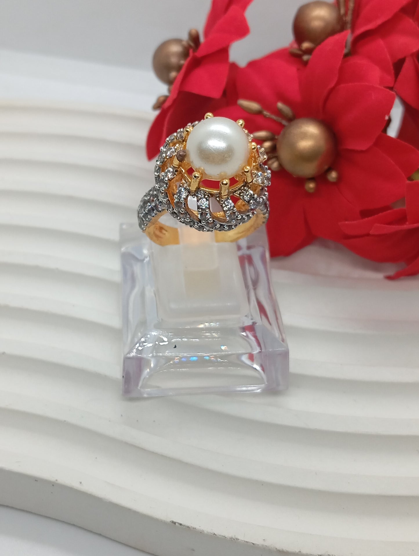 Premium Diamond 💎 cut Zircon judao adjustable ring|6 colours| with stone, 22 k gold polish hand crafted | gR-89kj
