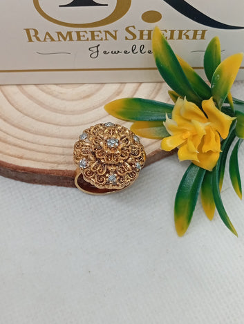 22k Gold plated hand crafted Ring | RSR-4
